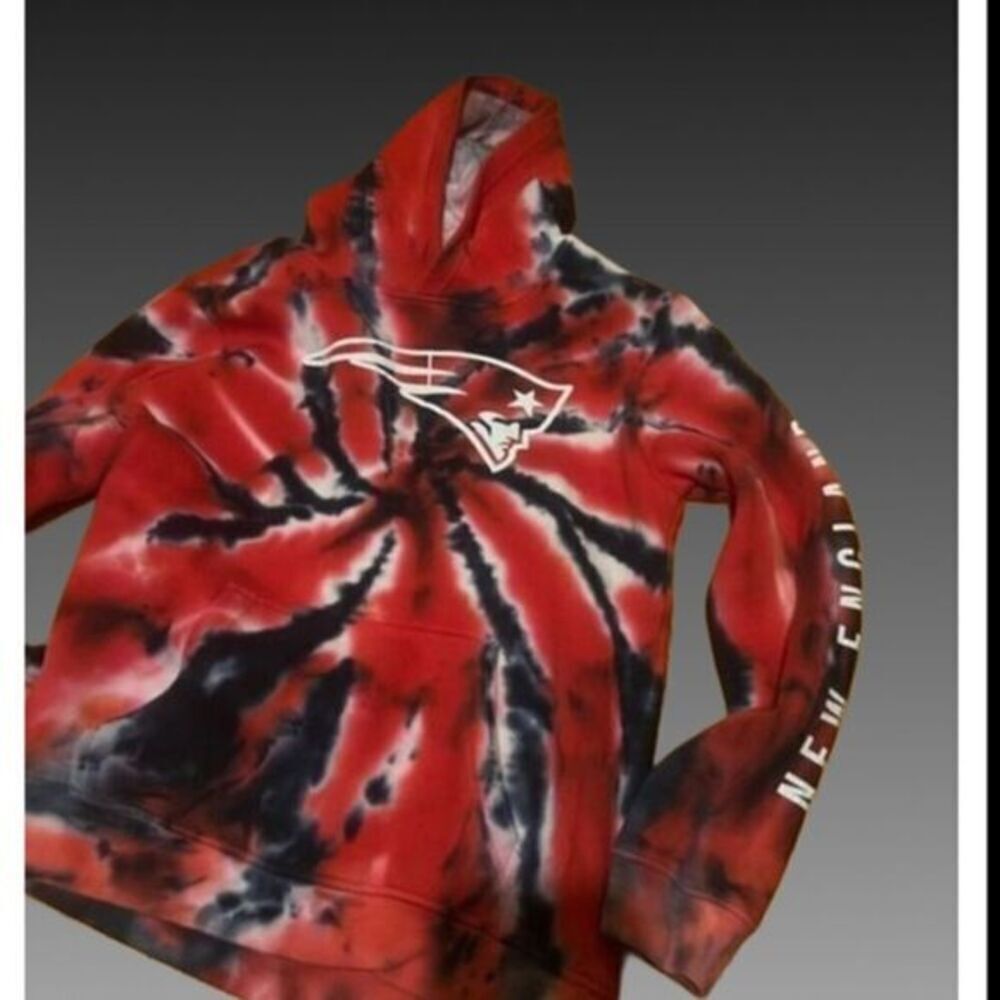 Patriots Blue/Red Hooded Sweatshirt - Picture 2 of 8